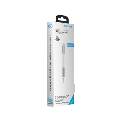 Naztech MFi Lightning to 3.5mm Adapter White (14647-HYP)